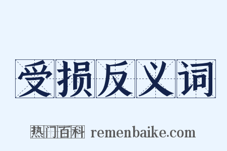 受损反义词是什么意思的图片